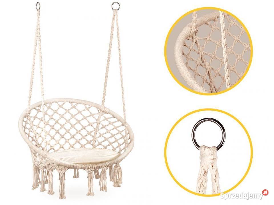 Fotel wiszący huśtawka ogrodowa bocianie gniazdo podlaskie Bielsk Podlaski