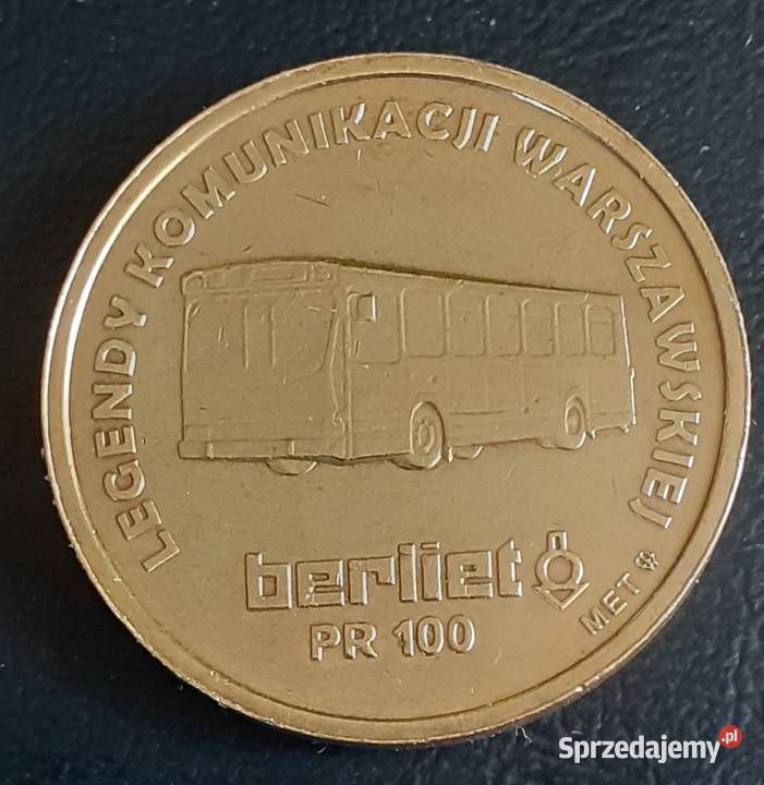Legendy komunikacji warszawskiej Berliet PR 100 Numizmatyka Warszawa