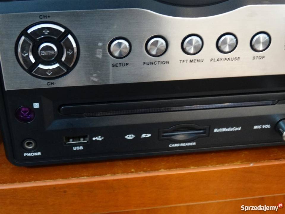 Wieża QMedia Radio DVD TV ekran 7 USB SDMMC Jasło