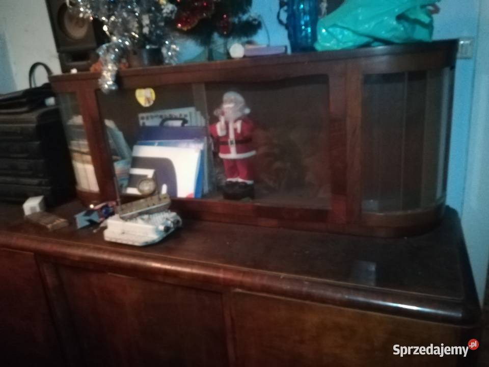 Nadstawka bufetu z PRL stan kompletny oszklony Grudziądz