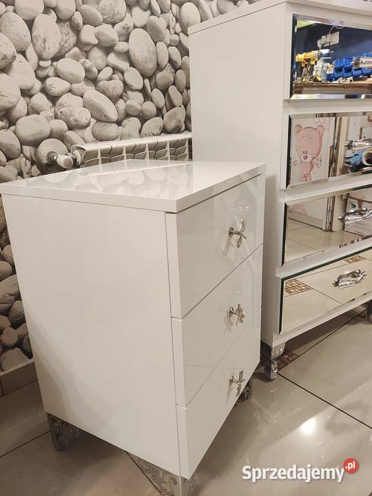 Zestaw komoda Glamour 2 szafki nocne MDF małopolskie Nowy Sącz