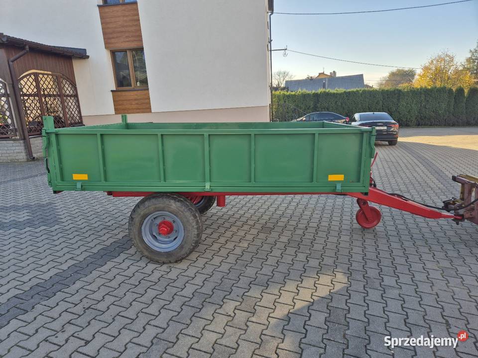 Przyczepa jednoosiowa wywrotka nieuszkodzony Kowale sprzedam