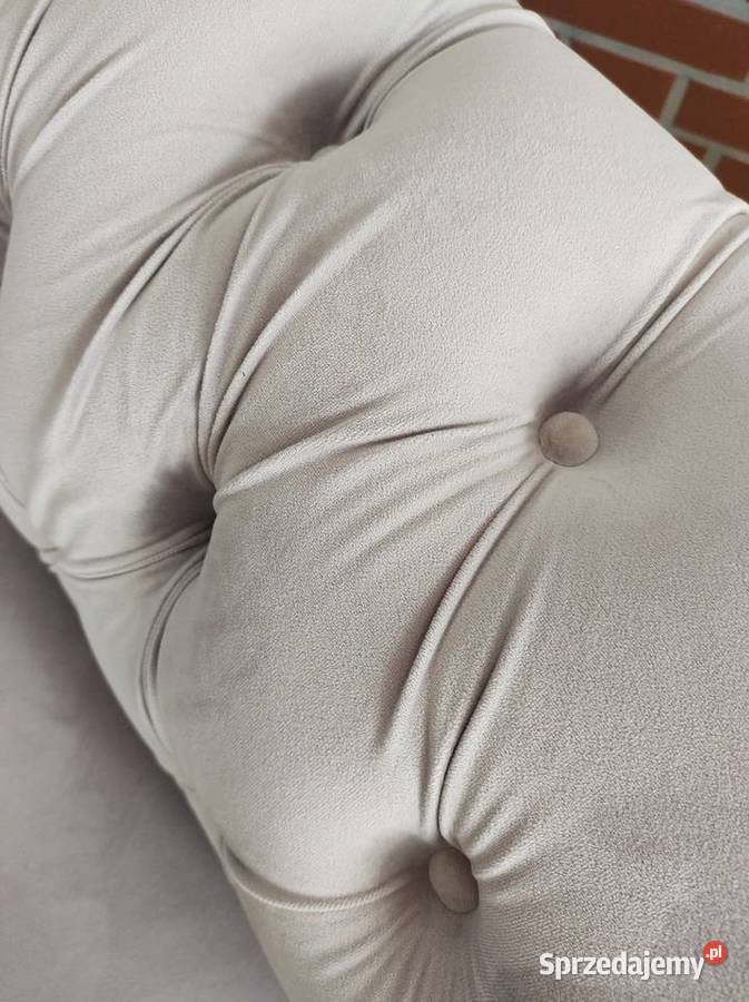 Fotel Chesterfield pudrowy róż Poznań