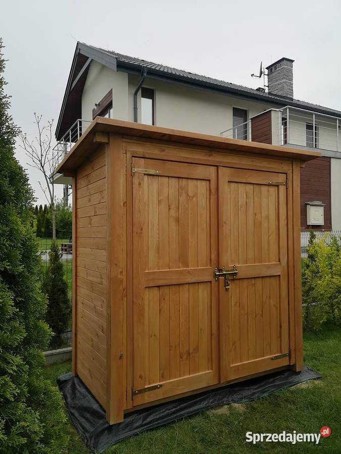 Domek narzędziowy drewniany 2 x 11m z podwójnymi śląskie Kalety