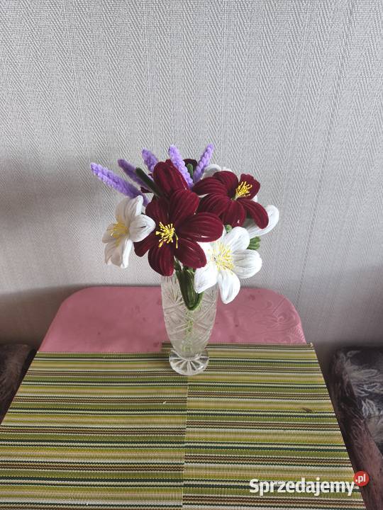Ręcznie robione kwiaty sprzedam