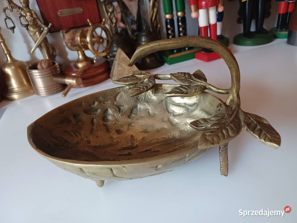 Mosiężna patera orzesznica Kolekcja Poznań sprzedam