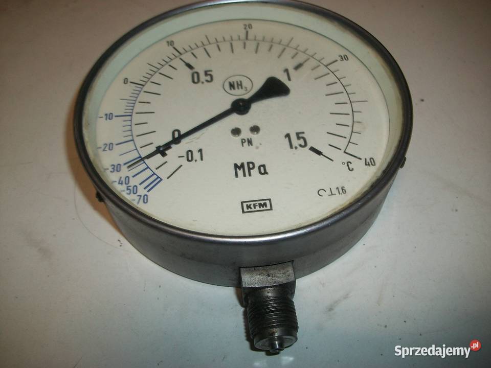 Manometr do amoniaku NH3 015 bar średn160 mm Olkusz