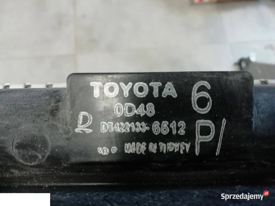 TOYOTA COROLLA VERSO CHŁODNICA WODY Kozubszczyzna