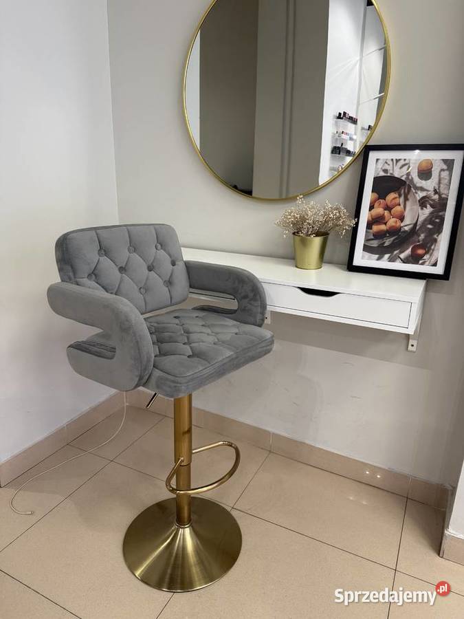 Elegancki hoker welurowy Hroveform stan nowy Hokery Katowice