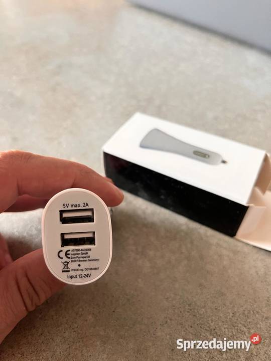Ładowarka USB do auta 1224V 2x USB 5V2A gniazdo Warszawa