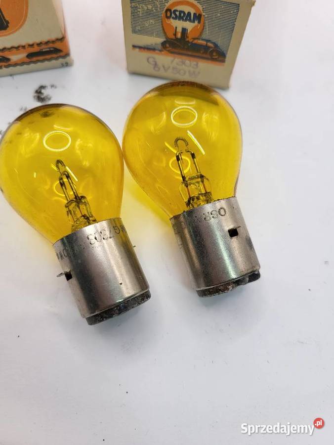 ŻARÓWKA OSRAM 6V 50W ŻÓŁTA DO MOTOCYKLA śląskie Rybnik