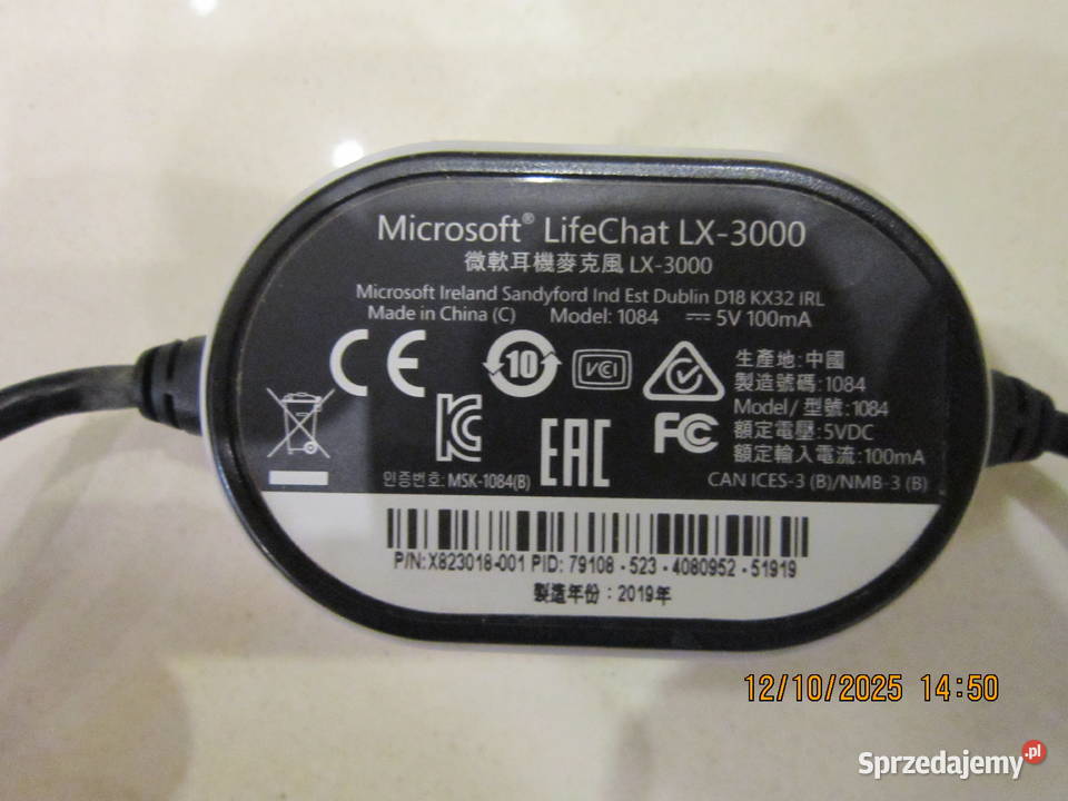 Słuchawki nauszne Microsoft LifeChat LX3000 Warszawa