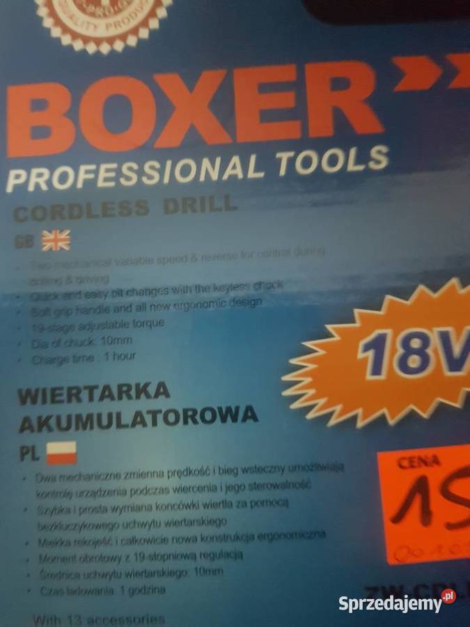 WKRĘTARKA WIERTARKA 18V 2x AKU AKCESORIA BX138 Głogowa