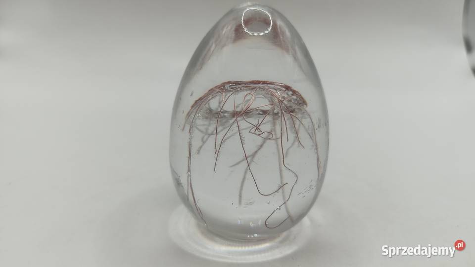 Szklane jajko przezroczyste Zamość