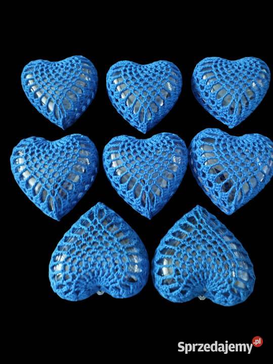 Serca szydełkowe na choinke Ropczyce