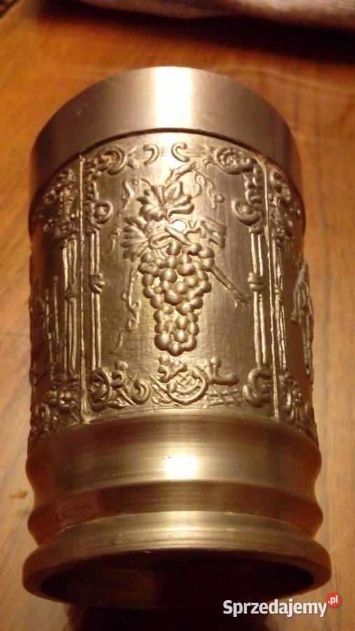Metalowa czarka do wina sygnowana Warszawa sprzedam