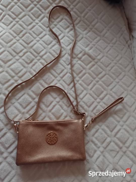 Złota torebka listonoszka saszetka z Londynu Torby i torebki Kraków