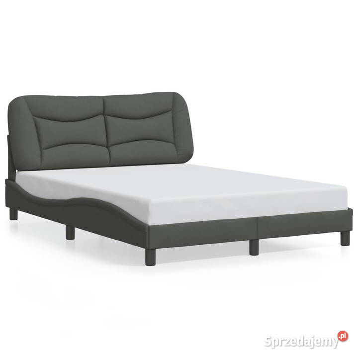 Rama łóżka bez materaca ciemnoszare obita 125cm Warszawa sprzedam
