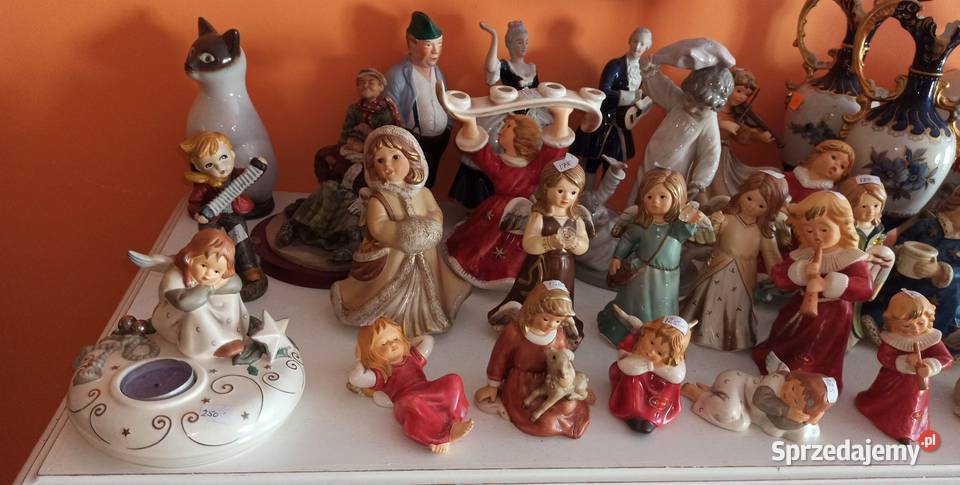 Anioł z mandoliną Figurka GOEBEL Weihnacht Boże pomorskie
