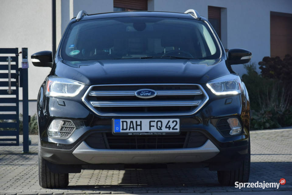 Ford Kuga 20D 2017r 4x4 Titanium Navi Kamera Sam czarny podkarpackie Majdan Sieniawski sprzedam