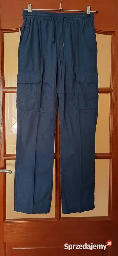 Spodnie bojówki granatowe S sprzedam