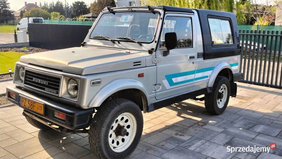 Suzuki Samurai Santana long Land Rover hard top szary Kostrzyn