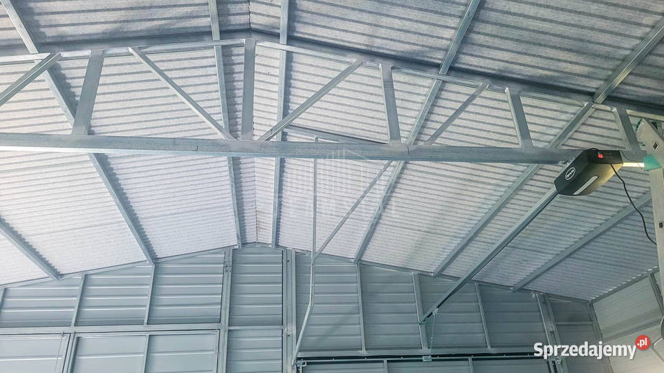 Garaż Blaszany 7x6m Drzwi 4x Okno Rynny TS691 42m2 sprzedam