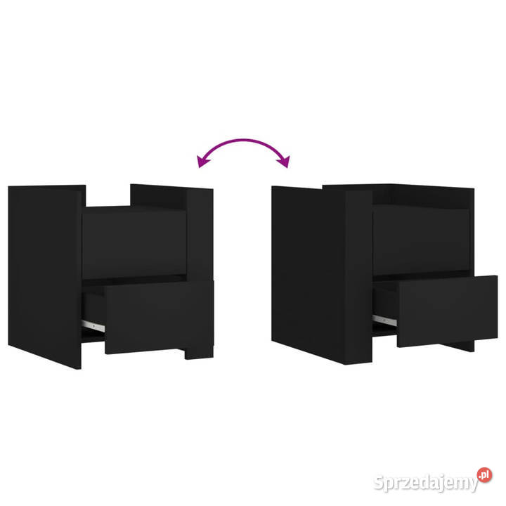 Szafka nocna czarna 45x50x50 materiał Warszawa sprzedam