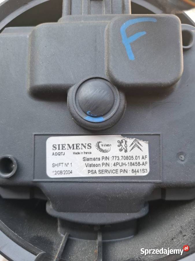 Dmuchawa Nawiewu Peugeot 407 Wisznice