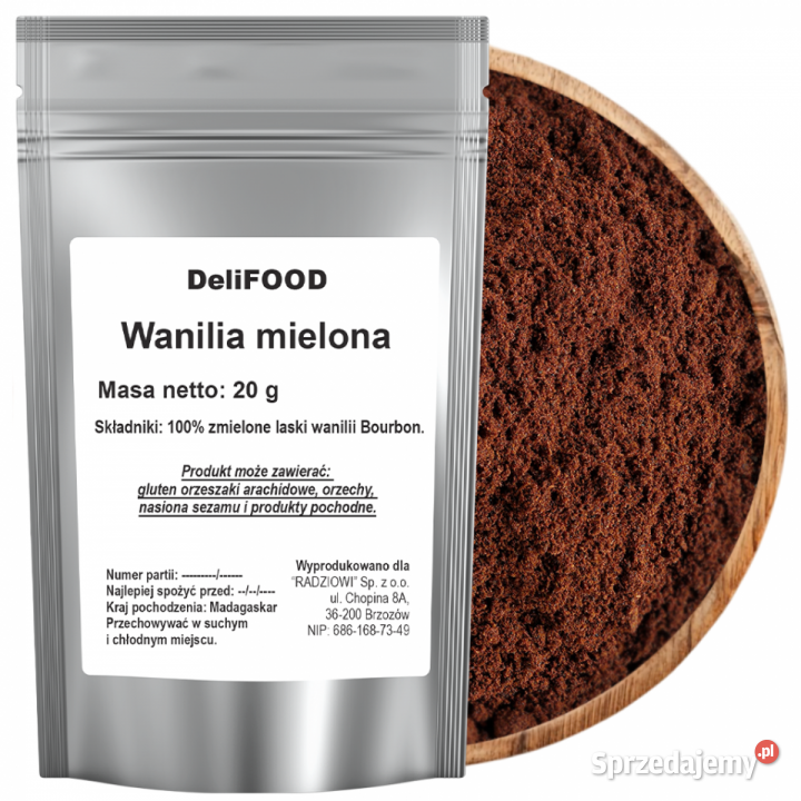 Wanilia mielona 20g podkarpackie Brzozów