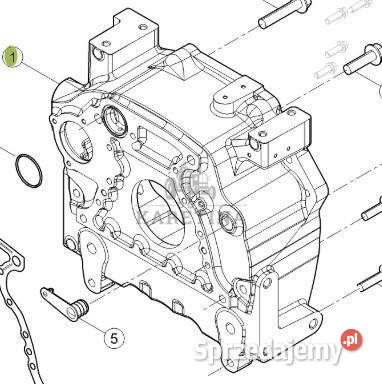 CLAAS Arion 610 660 Obudowa Koła Zamachowego
