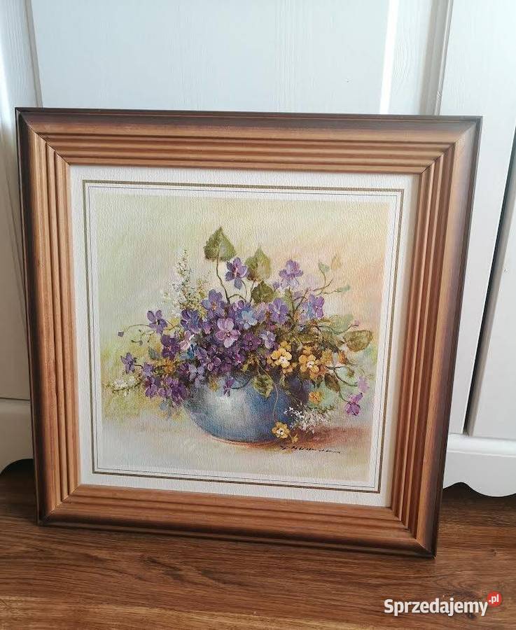 Obraz druk kwiaty bratki Niepołomice