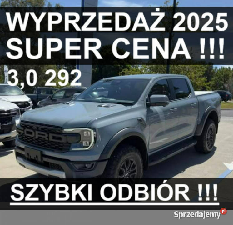 Ford Ranger Raptor Wyprzedaż 2025 Super Niska 30 isofix Szczecinek