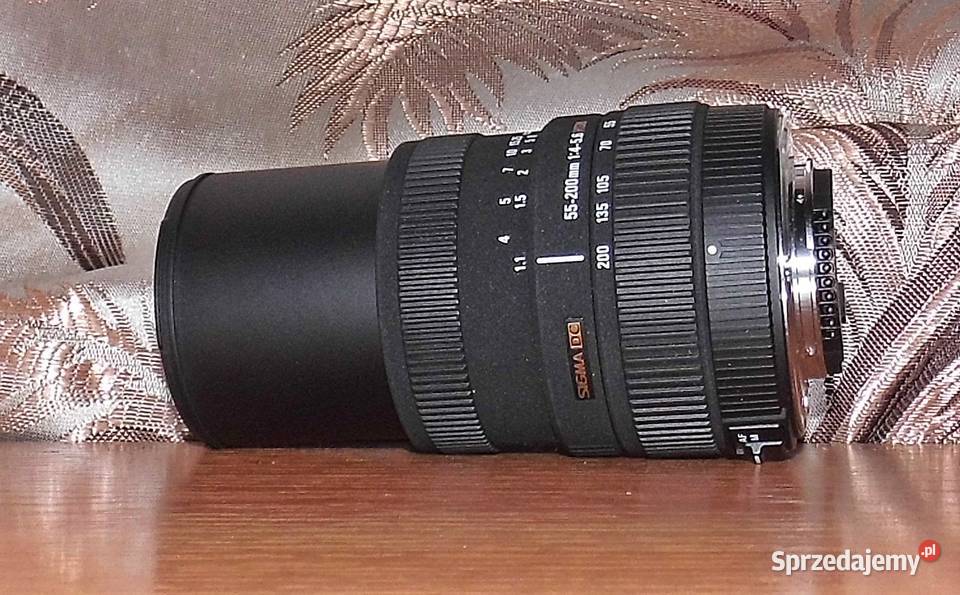 Obiektyw Sigma Zoom 55200 mm 4056 DC HSM Nikon F Fotografia i Optyka mazowieckie Warszawa sprzedam