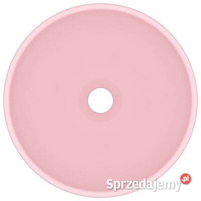 vidaXL Okrągła umywalka łazienkowa matowy róż Warszawa