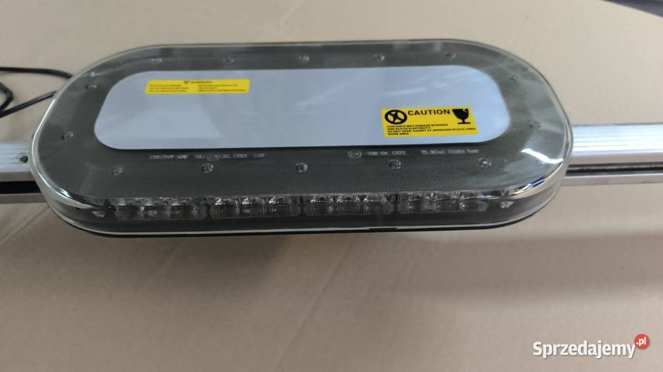 pomarańczowa belka ostrzegawcza LED lampa wielkopolskie