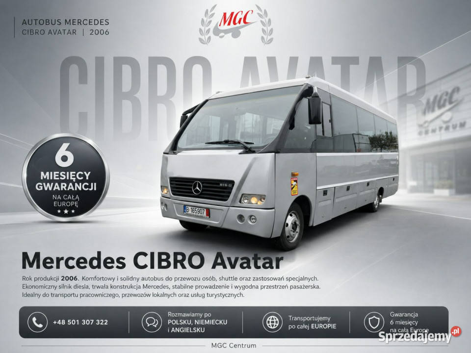 Mercedes Mediano Mediano 814D Vario 33 Miejsca Łaziska Górne