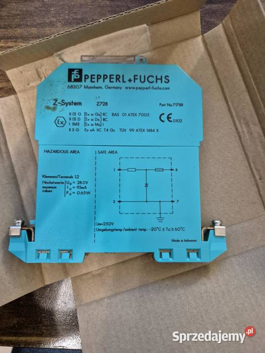 Bariera iskrobezpieczna PepperlFuchs Z728 dolnośląskie sprzedam