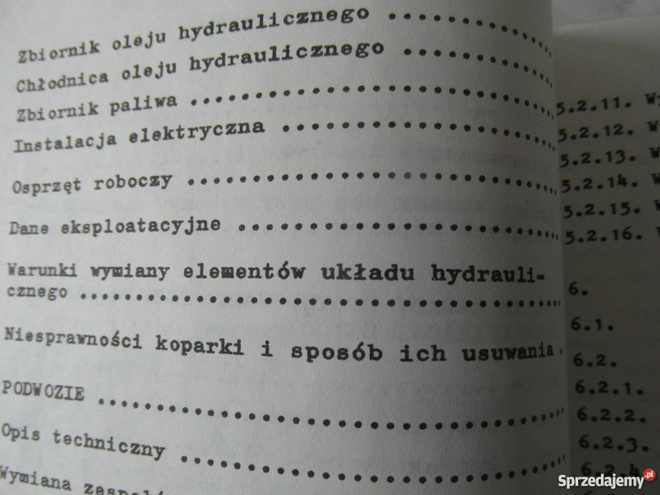 instrukcja naprawy koparka warynski k408 i inne Szczecin