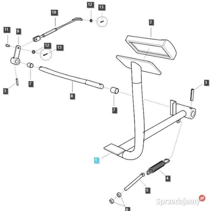 Zawleczka 30x2 mm LS XJ25LS MT125LS MT335LS Tajęcina