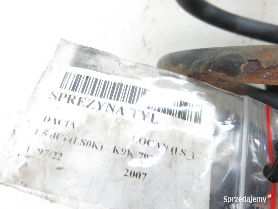 SPRĘŻYNY TYŁ DACIA LOGAN 15 dCi sprzedam