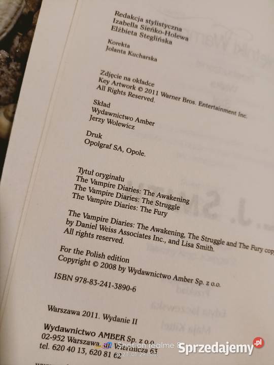 Smith książki seria Pamiętniki Wampirów prezenty Warszawa sprzedam