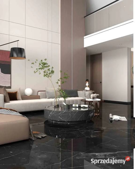 Czarny gres jasna nitka 120x60 WYSOKI POŁYSK Łask