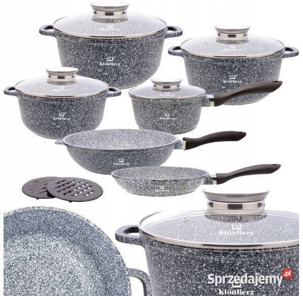 299 garnki marmurkowe KLONBERG 12 elementów śląskie Zabrze