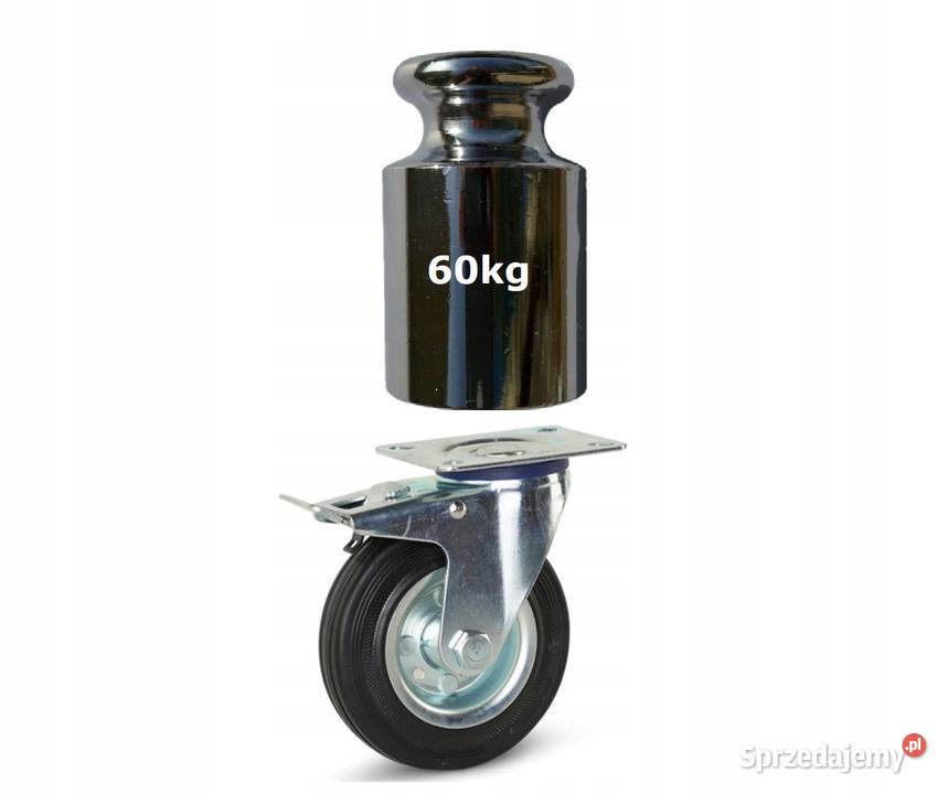 Koło transportowe z Hamulcem 125mm 60 z Gumy Kozienice