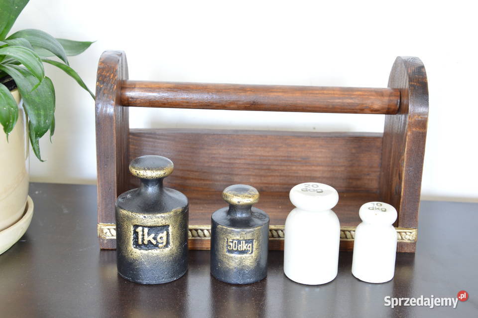 stare żeliwne ceramiczne ODWAŻNIKI do WAGI Jastrzębie-Zdrój sprzedam