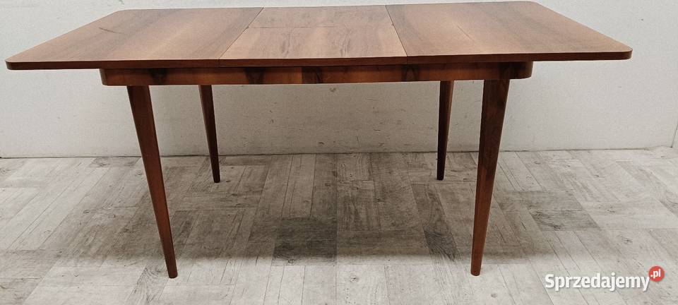 stół Halabala orzech design lata 6070 vintage Radomsko