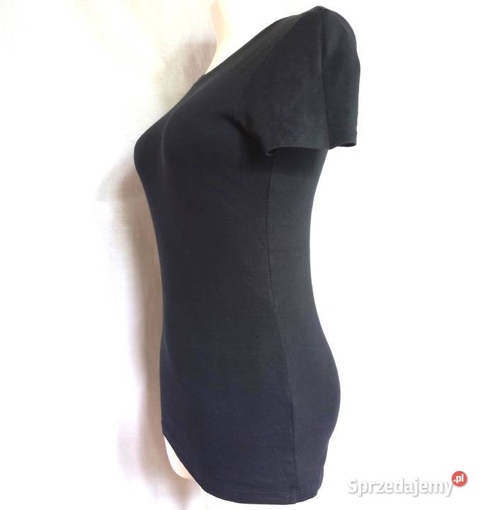 Tshirt czarny Damski bawełna r 38 Basic LOGG Białystok