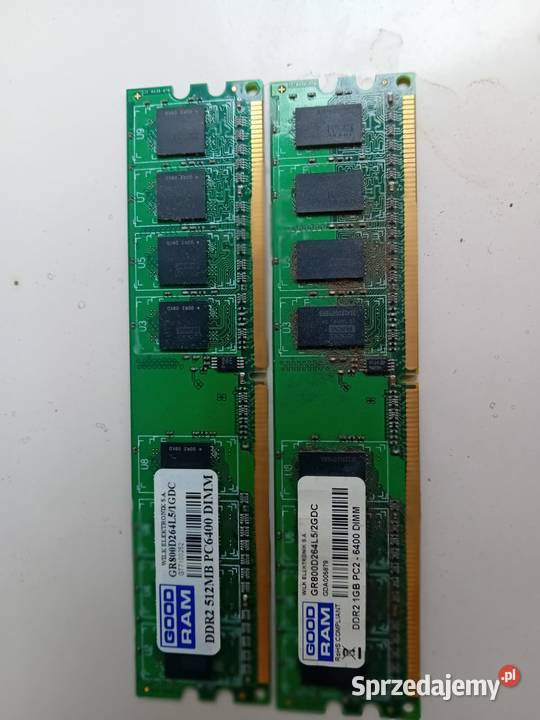 Pamięci RAM GOODRAM DDR2 512MB PC6400 DIMM i Pamięci Kraków sprzedam