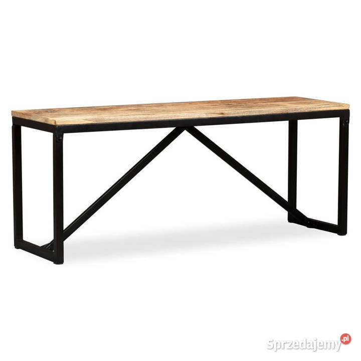 Ławka z drewna mango 110x35x45 WM244902 Warszawa